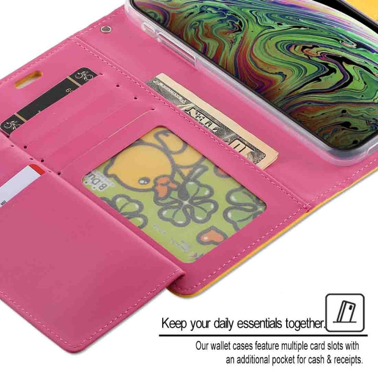 For iPhone XS Max GOOSPERY RICH DIARY Crazy Horse Texture Horizontal Flip Leather Case with Card Slots & Wallet