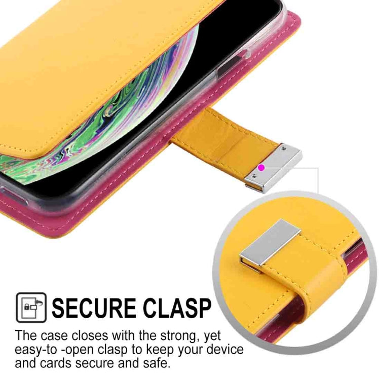 For iPhone XS Max GOOSPERY RICH DIARY Crazy Horse Texture Horizontal Flip Leather Case with Card Slots & Wallet