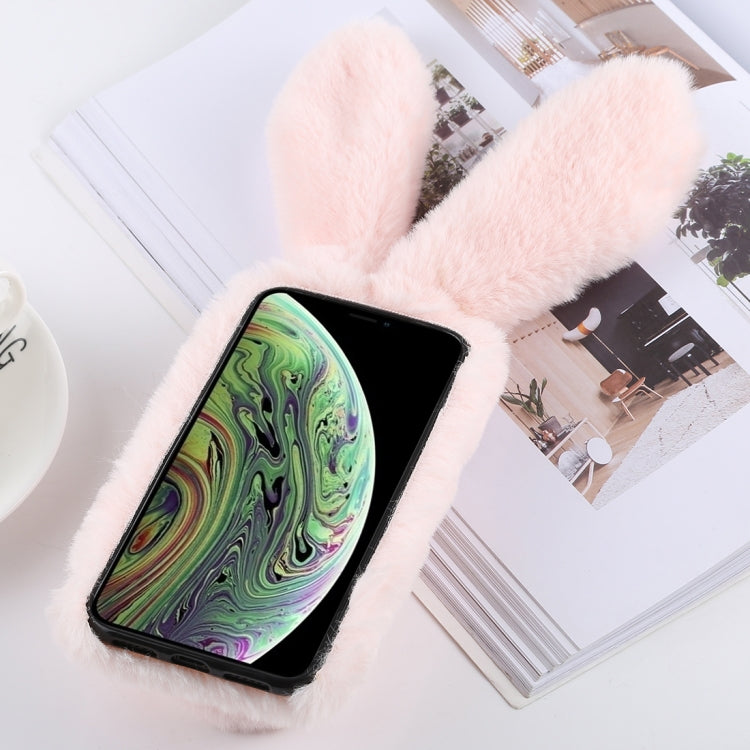 For iPhone XS Max Cute Rabbit Ears Style Plush Case