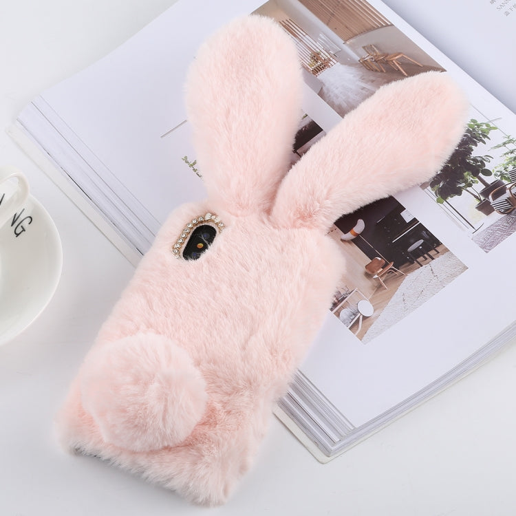For iPhone XS Max Cute Rabbit Ears Style Plush Case
