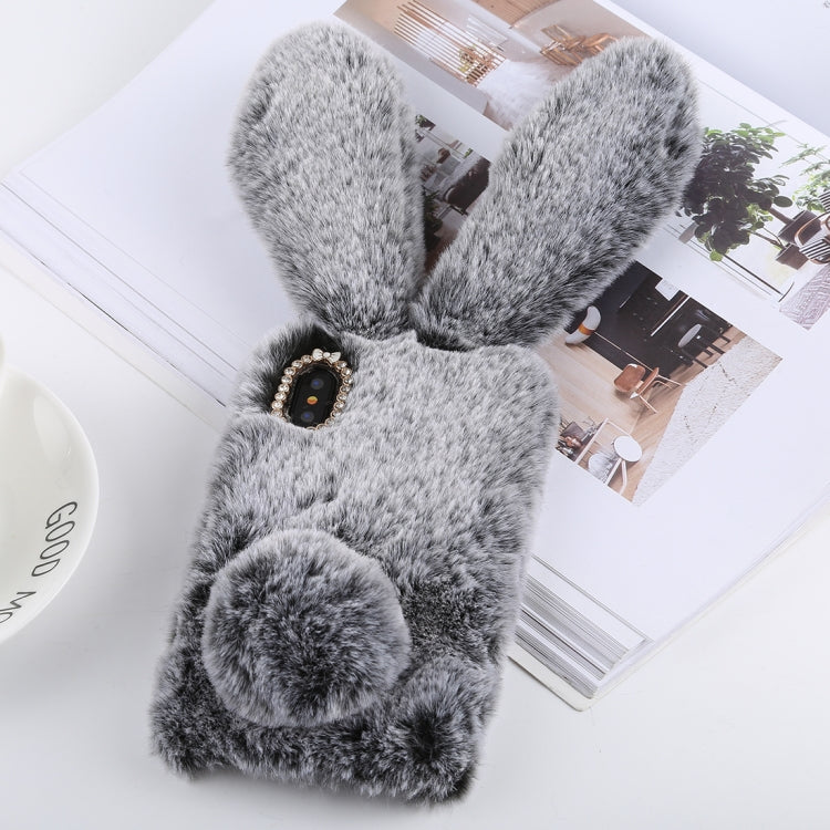 For iPhone XS Max Cute Rabbit Ears Style Plush Case