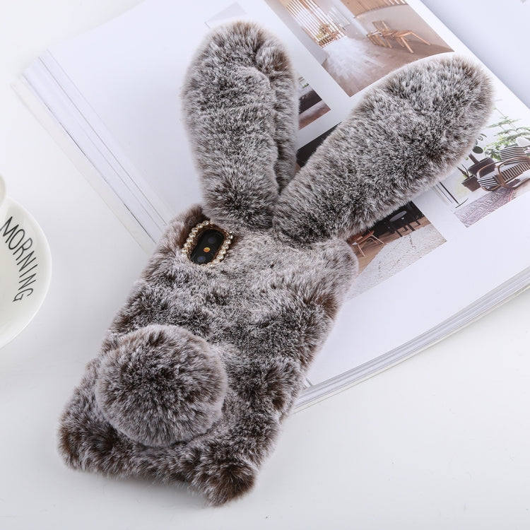 For iPhone XS Max Cute Rabbit Ears Style Plush Case