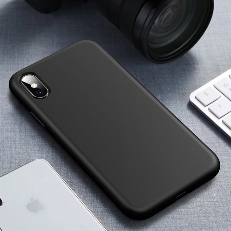 For iPhone XS Max Starry Series Shockproof  Straw Material + TPU Protective Case