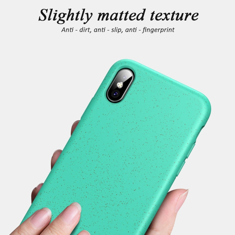 For iPhone XS Max Starry Series Shockproof  Straw Material + TPU Protective Case