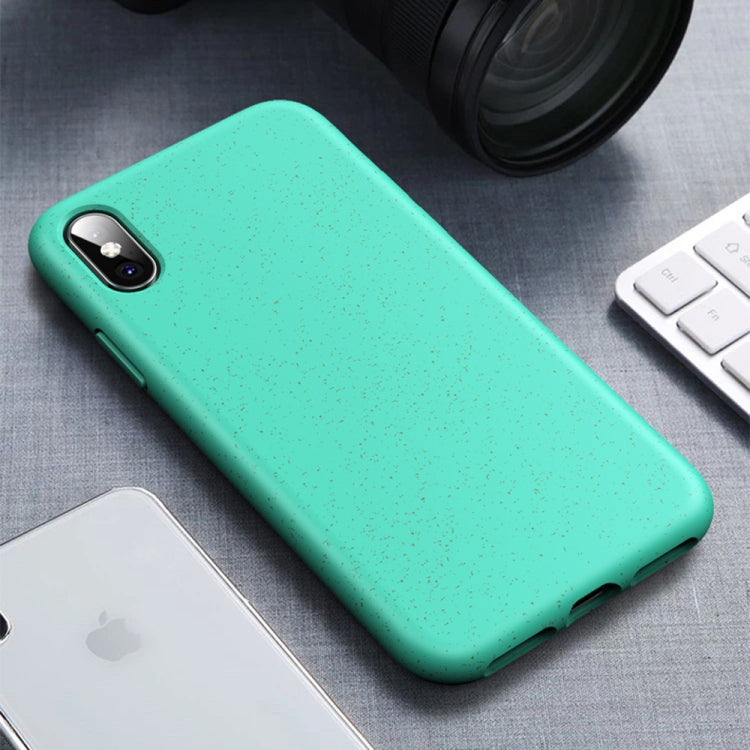 For iPhone XS Max Starry Series Shockproof  Straw Material + TPU Protective Case