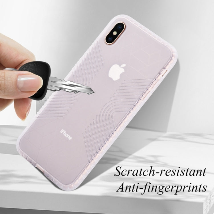 For iPhone XS Max Anti-slip Frosted Transparent Full Coverage Case
