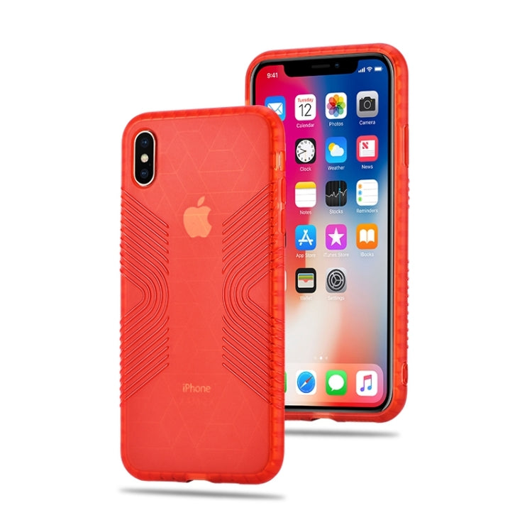 For iPhone XS Max Anti-slip Frosted Transparent Full Coverage Case
