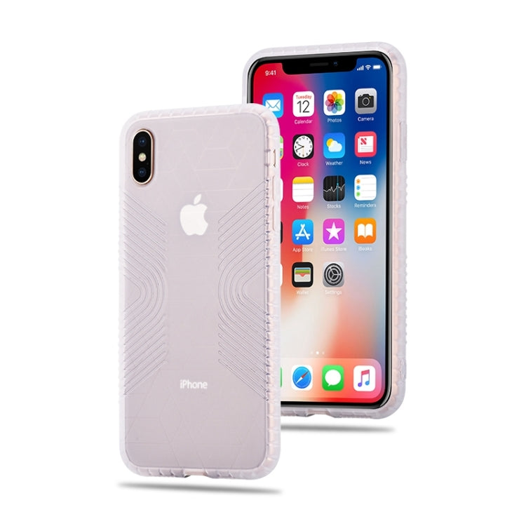 For iPhone XS Max Anti-slip Frosted Transparent Full Coverage Case