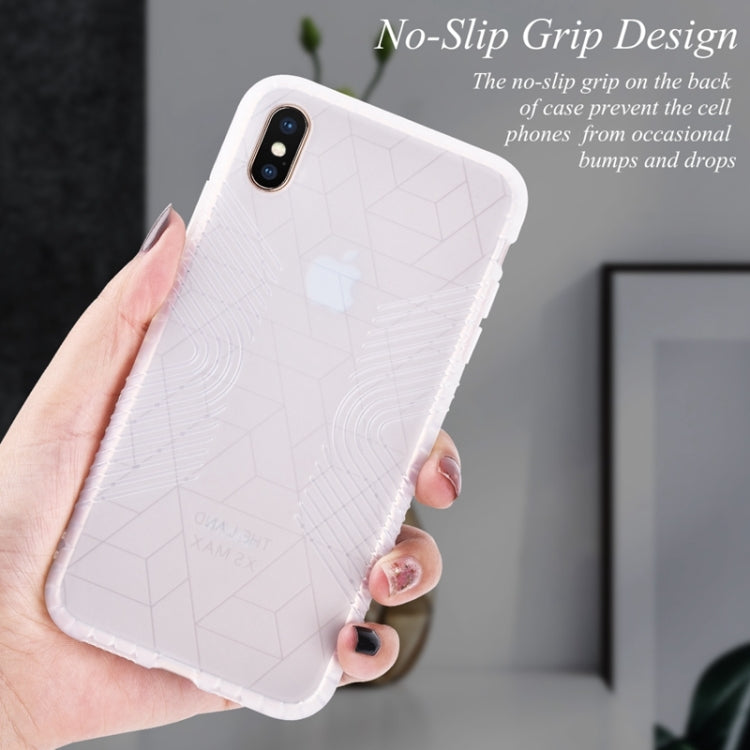 For iPhone XS Max Anti-slip Frosted Transparent Full Coverage Case