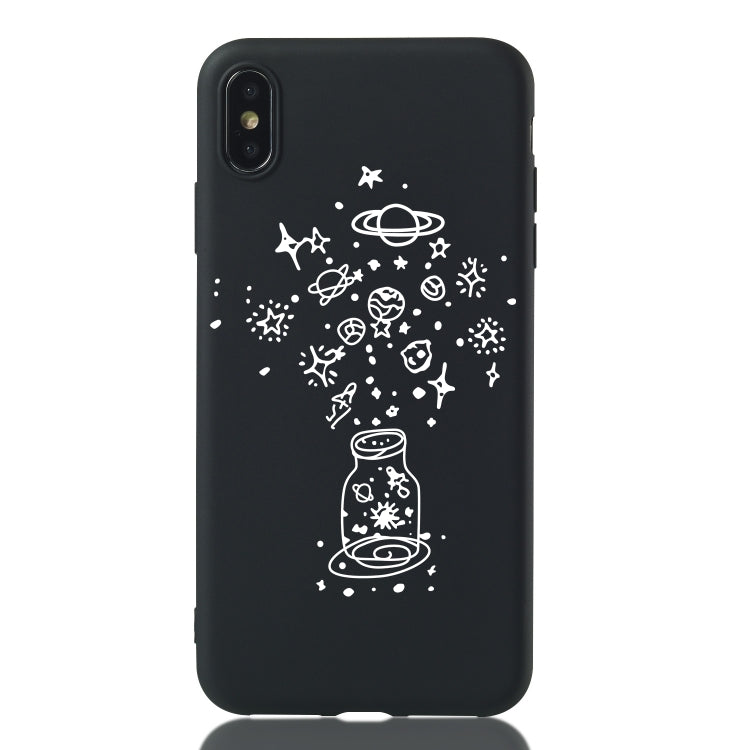 For iPhone XS Max Wishing Bottle Painted Pattern Soft TPU Case