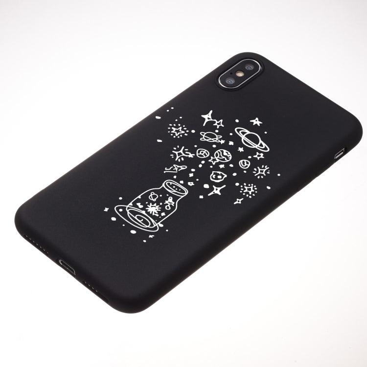 For iPhone XS Max Wishing Bottle Painted Pattern Soft TPU Case
