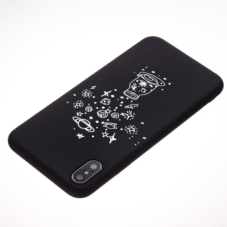 For iPhone XS Max Wishing Bottle Painted Pattern Soft TPU Case