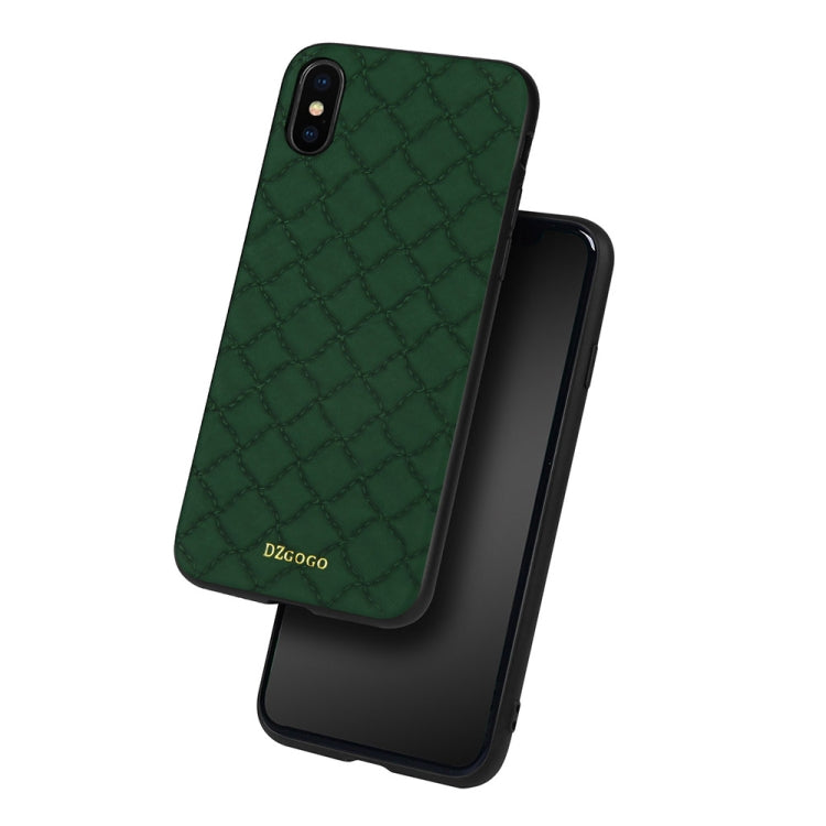 For iPhone XS Max DZGOGO Shockproof TPU + PU Case