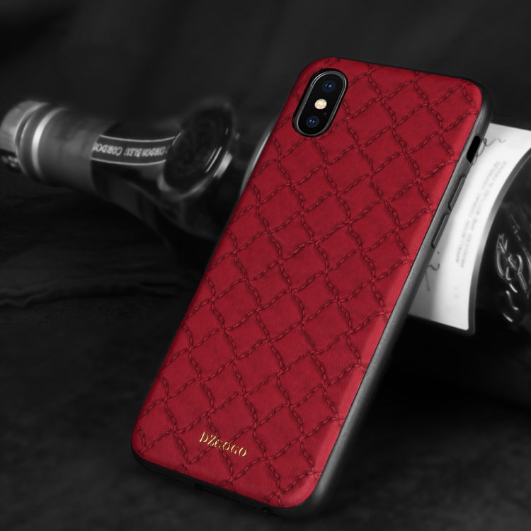 For iPhone XS Max DZGOGO Shockproof TPU + PU Case
