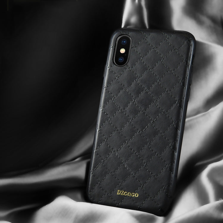For iPhone XS Max DZGOGO Shockproof TPU + PU Case