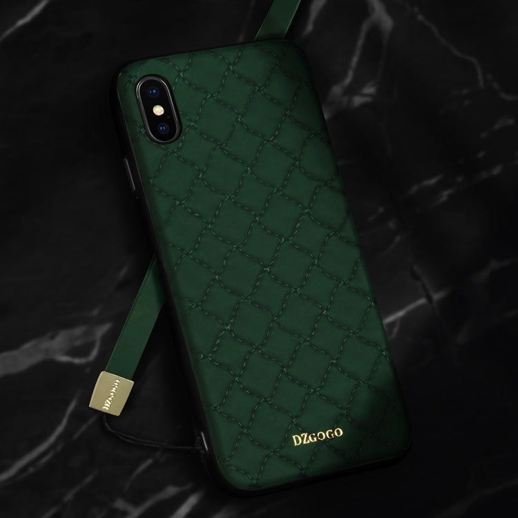 For iPhone XS Max DZGOGO Shockproof TPU + PU Case