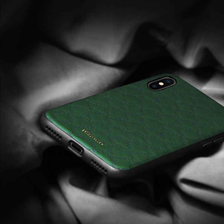 For iPhone XS Max DZGOGO Shockproof TPU + PU Case