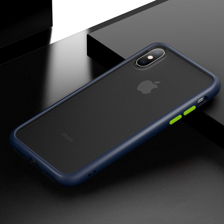 For iPhone XS Max Shockproof  Frosted PC+ TPU Case