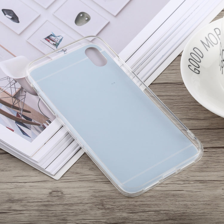 For iPhone XS Max Acrylic + TPU Electroplating Mirror Case
