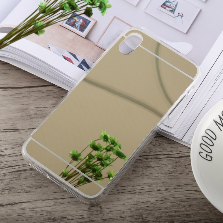 For iPhone XS Max Acrylic + TPU Electroplating Mirror Case