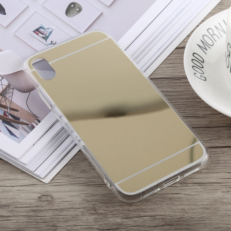 For iPhone XS Max Acrylic + TPU Electroplating Mirror Case