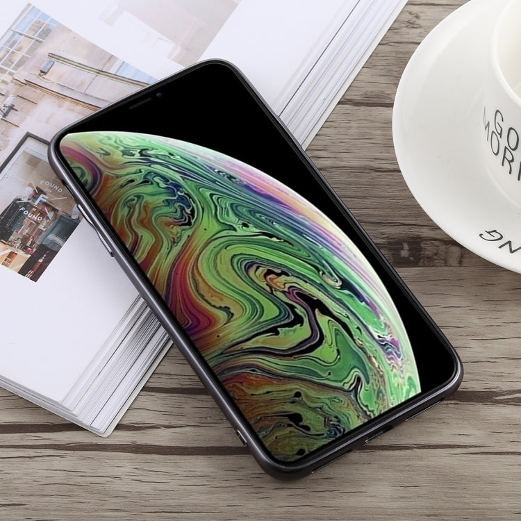 For iPhone XS Max TOTUDESIGN Style Series Electroplating Transparent TPU + PC Case (Grey)