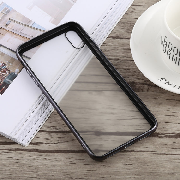 For iPhone XS Max TOTUDESIGN Style Series Electroplating Transparent TPU + PC Case (Grey)