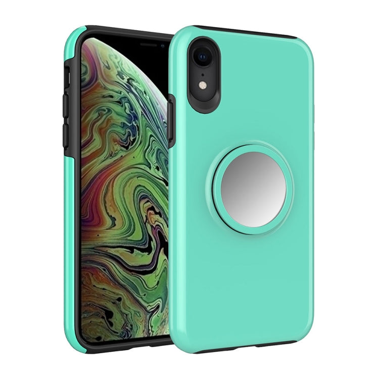 For iPhone XS Max Shockproof Airbag Mirror Case with Magnetic Holder