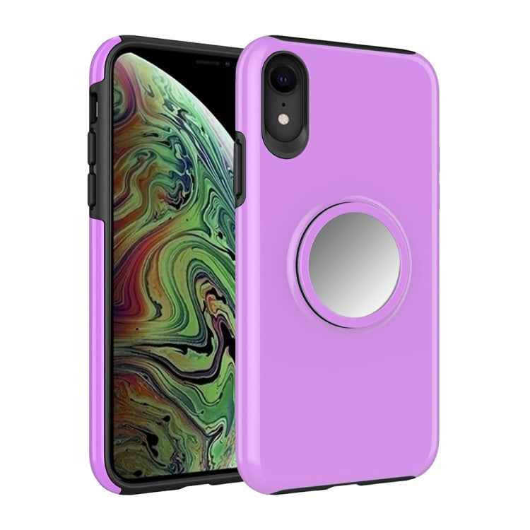 For iPhone XS Max Shockproof Airbag Mirror Case with Magnetic Holder