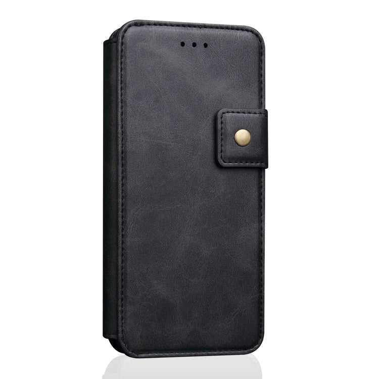 For iPhone XS Max Cowhide Texture Magnetic Absorption Detachable Horizontal Flip Leather Case with Holder & Card Slots & Wallet