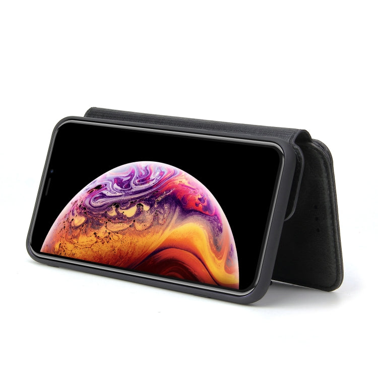 For iPhone XS Max Cowhide Texture Magnetic Absorption Detachable Horizontal Flip Leather Case with Holder & Card Slots & Wallet