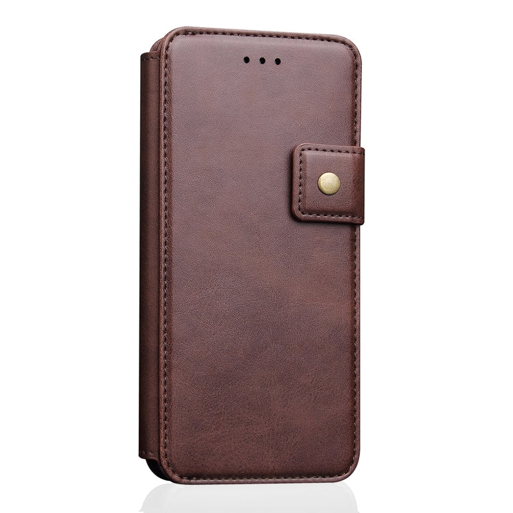For iPhone XS Max Cowhide Texture Magnetic Absorption Detachable Horizontal Flip Leather Case with Holder & Card Slots & Wallet