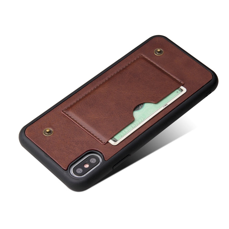 For iPhone XS Max Cowhide Texture Magnetic Absorption Detachable Horizontal Flip Leather Case with Holder & Card Slots & Wallet