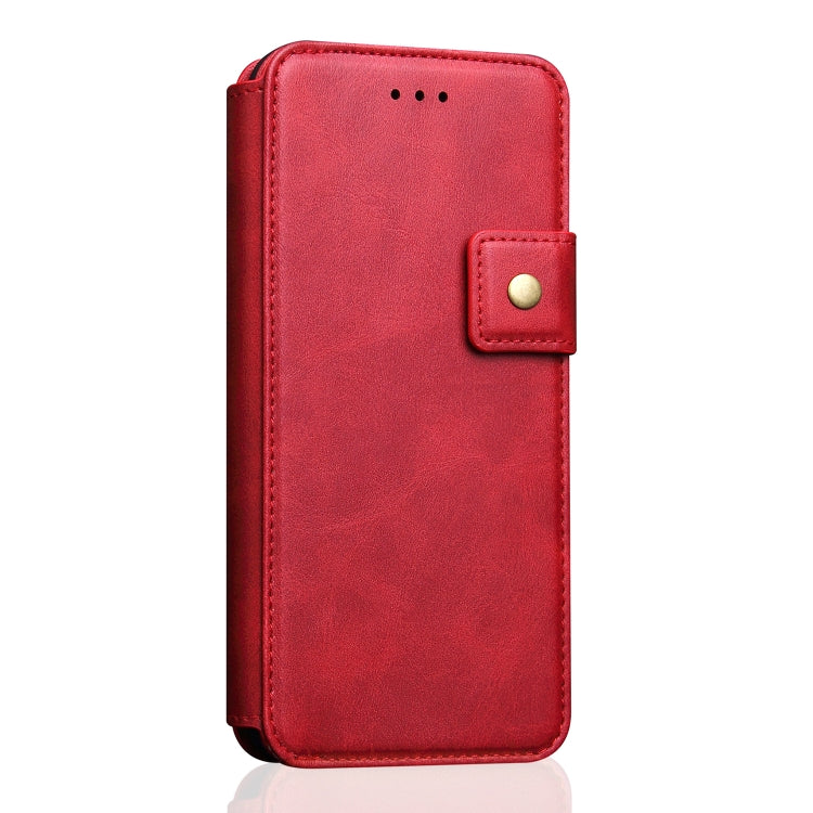 For iPhone XS Max Cowhide Texture Magnetic Absorption Detachable Horizontal Flip Leather Case with Holder & Card Slots & Wallet