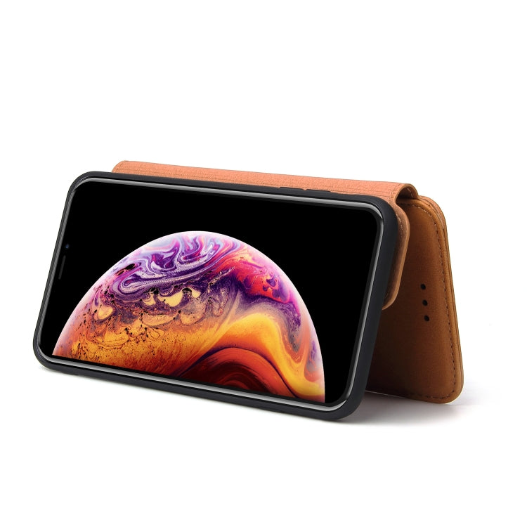 For iPhone XS Max Cowhide Texture Magnetic Absorption Detachable Horizontal Flip Leather Case with Holder & Card Slots & Wallet