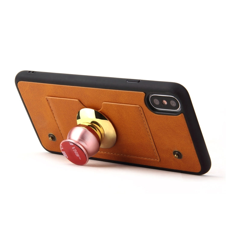 For iPhone XS Max Cowhide Texture Magnetic Absorption Detachable Horizontal Flip Leather Case with Holder & Card Slots & Wallet
