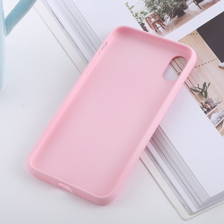 For iPhone XS Max Shockproof Solid Color Liquid Silicone Feel TPU Case