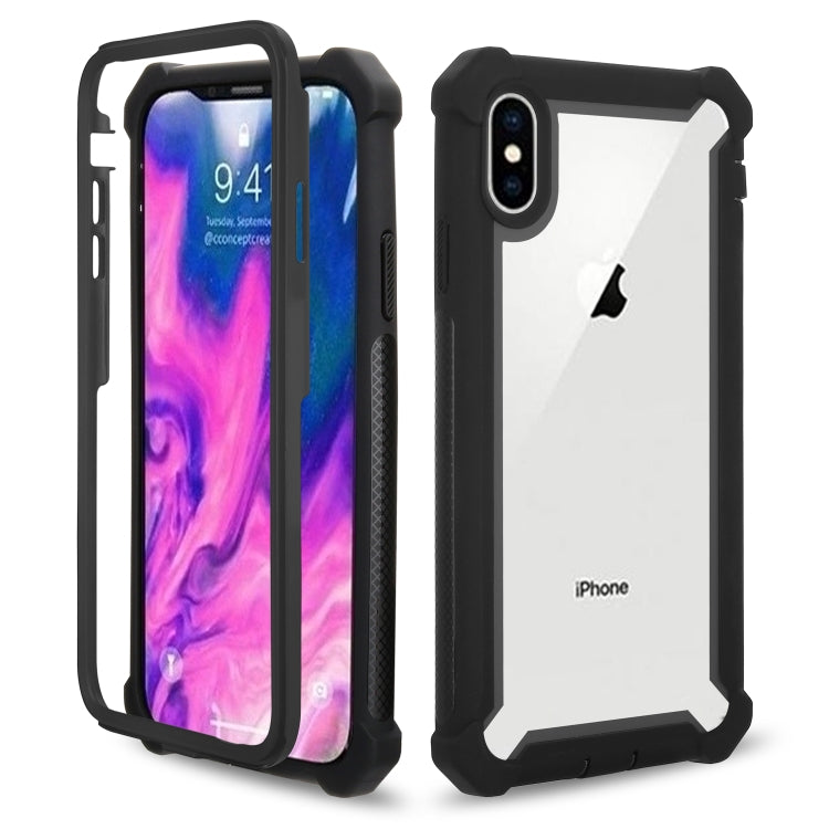 For iPhone XS Max Four-corner Shockproof All-inclusive Transparent Space Case