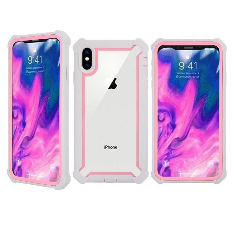 For iPhone XS Max Four-corner Shockproof All-inclusive Transparent Space Case