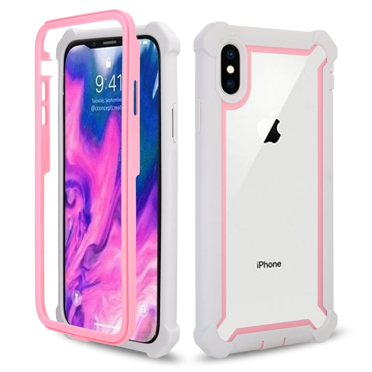 For iPhone XS Max Four-corner Shockproof All-inclusive Transparent Space Case