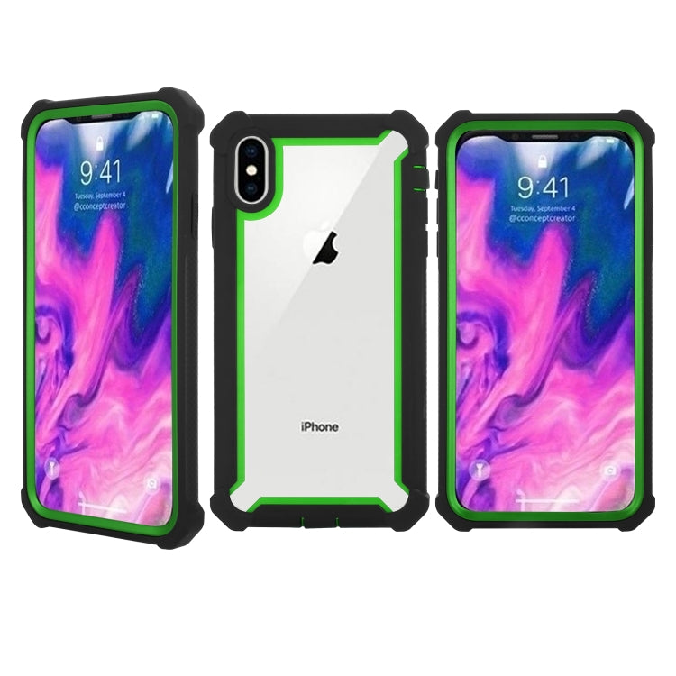 For iPhone XS Max Four-corner Shockproof All-inclusive Transparent Space Case