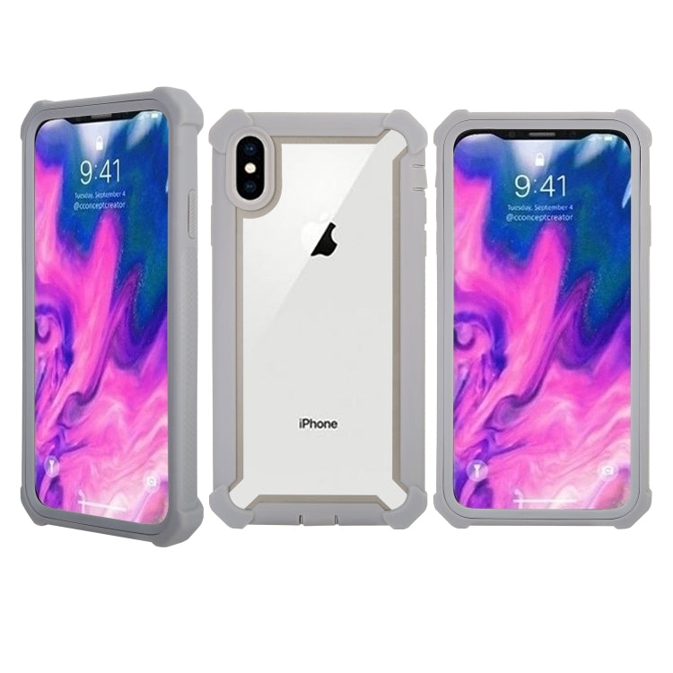 For iPhone XS Max Four-corner Shockproof All-inclusive Transparent Space Case