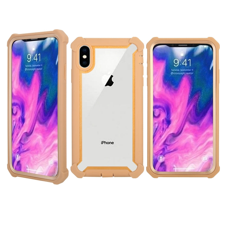 For iPhone XS Max Four-corner Shockproof All-inclusive Transparent Space Case
