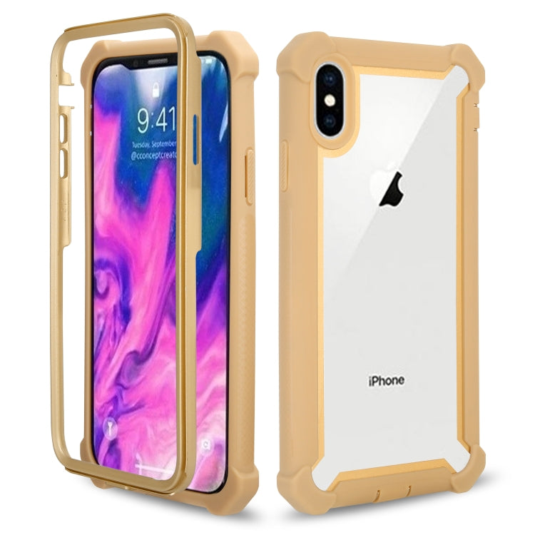 For iPhone XS Max Four-corner Shockproof All-inclusive Transparent Space Case