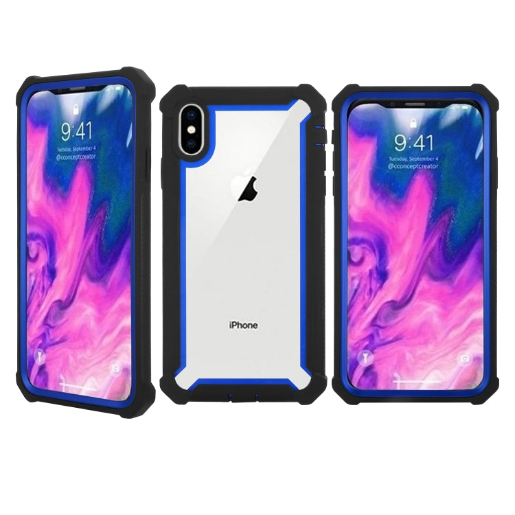 For iPhone XS Max Four-corner Shockproof All-inclusive Transparent Space Case