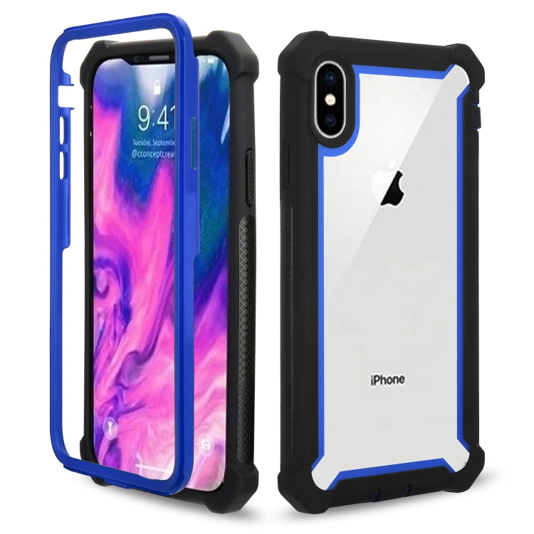 For iPhone XS Max Four-corner Shockproof All-inclusive Transparent Space Case