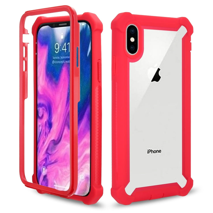 For iPhone XS Max Four-corner Shockproof All-inclusive Transparent Space Case