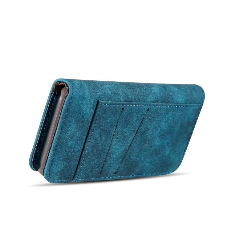 For iPhone XS Max Magnetic Absorption Detachable Retro Style Horizontal Flip Leather Case with Card Slots & Wallet