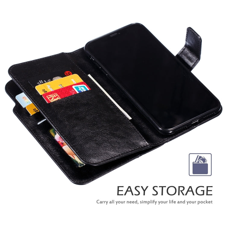 For iPhone XS Max Crazy Horse Texture Horizontal Flip Leather Case with Card Slots & Wallet & Photo Frame