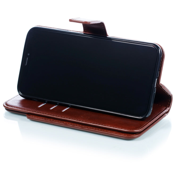 For iPhone XS Max Crazy Horse Texture Horizontal Flip Leather Case with Card Slots & Wallet & Photo Frame
